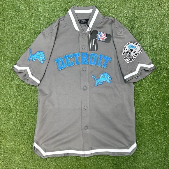 Pro Standard NFL Detroit Lions Men's Baseball Style Double Knit Jersey NWT